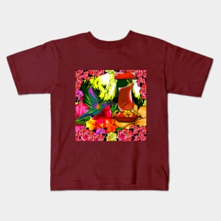 Hummingbird Breakfast Time Kids T-Shirt